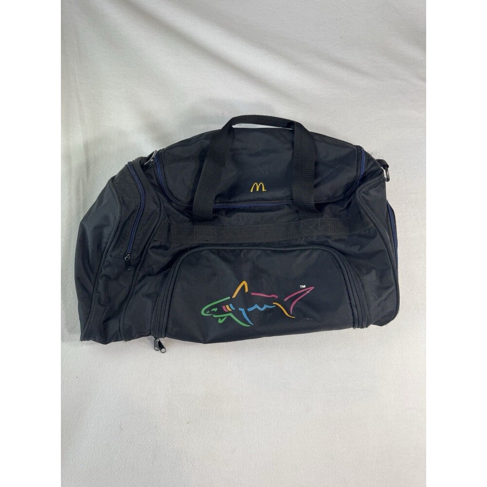 Greg Norman Golf Black Zipper Pockets Detachable McDonald’s Gym Duffle Bag